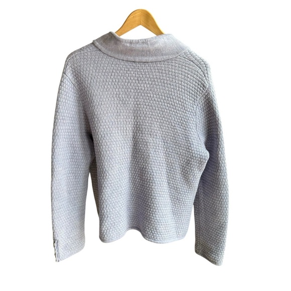 Talbots Womens Pure Merino Wool Button Up Cardigan Sweater Size XL lavender - Picture 8 of 12